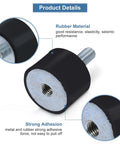 Shock Absorber Mounts Set Of 4 Rubber Isolators With M6 Studs For Car And Boat Anti Vibration Silentblock close-up view