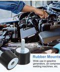 M5 Rubber Mounts 8Pcs 20x15mm Anti Vibration Isolators With Lock Nuts For Cars Generators And Air Compressors Reduces Vibration And Noise