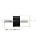 High quality rubber mounts offer reliable vibration isolation for small machines, M6x18mm male threads, D20mm by H10mm view