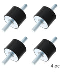 4 Pack M10 Rubber Mounts With Dual Studs 28x40x30mm Heavy Duty Easy Install Anti Vibration Shock Absorbers Isolators With M10 Locking Nuts For Cars Boats Motors Generators And Compressors