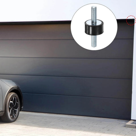 Four Pack D20xH10mm Rubber Mounts With M6x18mm Studs on garage door