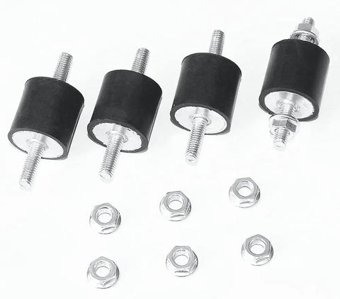 4 Pieces 20 X 15mm Rubber Mounts Vibration Isolator Mounts Shock Absorber With M6 X 19mm Studs Including 8 Nuts Heavy Duty