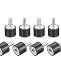 Rubber Mounts 8 Pack Vibration Isolators Shock Absorbers M6 Male Female Threaded D20mm And H15mm With 18mm Studs