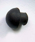 Small Rubber Push In Mushroom Bumper Fits Three Sixteenth Inch Opening And Eleven Thirty Second Inch Diameter With Five Thirty Second Inch Height