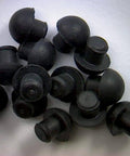Small Rubber Push In Mushroom Bumper Fits Three Sixteenth Inch Opening And Eleven Thirty Second Inch Diameter With Five Thirty Second Inch Height 100 Pack