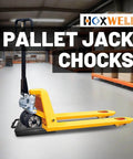 Heavy Duty Rubber Pallet Jack Wheel Chocks 2 Pack For Trucks And Pallet Handling Premium Non Slip Stopper With Anti Slip Bottom Oxidation-Resistant Rubber Durable Pallet Jack Stoppers 14.2 X 11.2 X 2 Inches HOXWELL