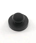 Rubber Push In Ridged Stem Bumper Nine Sixteenths Inch Diameter Fits Quarter Inch Hole In One Eighth Inch Thick Material Durable SBR Rubber