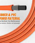 Must Have Pro Grade 12 Piece Air Compressor Accessories Kit With Six Foot Hybrid Hose And Quick Connect Fittings detail showing hybrid material