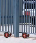 6 Inch Rubber Rolling Gate Wheel With Double U Bolts And Hardware Kit Sliding Gate Rollers for metal and chain link fence