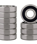 10 Pcs 6305-2RS Double Rubber Seal Bearings 25x62x17mm, Pre-Lubricated and Stable Performance and Cost Effective, Deep Groove Ball Bearings
