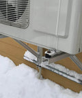 Shopready Rubber Shock Absorber Set Of Four Isolator Mounts M8 Anti Vibration Silentblock For Car Boat And Industrial Equipment shown installed on an outdoor unit.