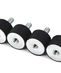 Shopready Rubber Shock Absorber Set Of Four Isolator Mounts M8 Anti Vibration Silentblock For Car Boat And Industrial Equipment