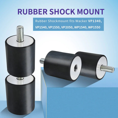 Set of four upgrade tamper rubber shock mounts that fit WP1540, WP1550, VP1135, VP1340, VP1550, VP2050 plate compactors