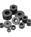 Must Have 8 Piece Rubber Spacer Set With Anti Vibration Foot Pads 0.6 In Outer Diameter And 0.2 In Inner Diameter Bumpers Neoprene