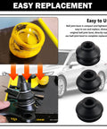 14Piece Tie Rod Boot Kit With Multi Size Rubber Ball Joint Boots For Water And Dust Protection shown with car and components