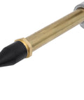 Close-up of Lever Style Grip Air Blow Gun with rubber tip for industrial use, showing brass nozzle and rubber tip end.