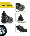 60 Pieces Tire Repair Rubber Nails Vacuum Tire Repair Kits spiral rubber nails close-up details for cars motorcycles trucks tractors