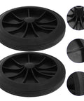 Trash Can Wheels Replacement Set 7 Inch Rubber Casters For Garbage Bins And Outdoor Waste Containers Easy Installation