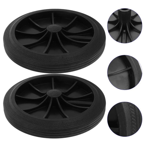 Trash Can Wheels Replacement Set 7 Inch Rubber Casters For Garbage Bins And Outdoor Waste Containers Easy Installation