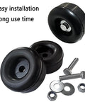 Durable rubber anti-vibration feet absorb shocks from generators, air compressors, pressure washers, trailers with 1x2.5 inch mounts