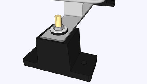 Rubber Vibration Isolation Mounts For Small Mini Split Air Conditioner Condensers And Outdoor HVAC Units Providing Anti Vibration Noise Reduction And Shock Absorption With A Universal Base And Damping Bracket Set close-up detail