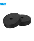 Four rugged rubber vibration isolation pads deliver steady, quiet support for equipment, 3 inch OD, two pads shown close-up