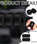 Eight piece set of thick rubber vibration isolation pads delivers solid damping for washers and appliances.
