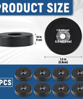 Eight Pcs Vibration Isolation Washer and Rubber Isolation Pads Set With 1.5 Inch Outer Diameter 0.6 Inch Inner Diameter