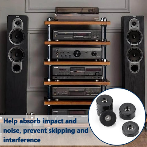 Eight Pcs Vibration Isolation Washer and Rubber Isolation Pads Set With 1.5 Inch Outer Diameter in audio equipment setup