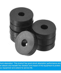High-quality rubber vibration isolation washers dampen shocks and mute vibration in HVAC systems, delivering quieter air conditioner operation and longer equipment life; eight-pack for easy, reliable replacement, stacked washers view.