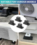 Four Pack Rubber Vibration Isolator Mounting Brackets For Outdoor Air Conditioner Condensers And Mini Split Units