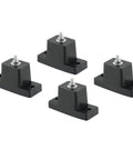 Four Pack Rubber Vibration Isolator Mounting Brackets For Outdoor Air Conditioner Condensers And Mini Split Units in black