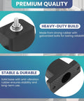 Close-up of Four Pack Rubber Vibration Isolator Mounting Brackets For Outdoor Air Conditioner Condensers And Mini Split Units