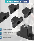 Four Pack Rubber Vibration Isolator Mounting Brackets For Outdoor Air Conditioner Condensers And Mini Split Units