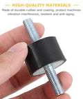 VV Type Rubber Cylindrical Vibration Isolators Mounts With Studs Anti Vibration Shock Absorber for Air Compressors held in hand