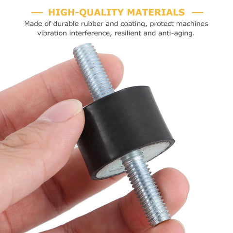 VV Type Rubber Cylindrical Vibration Isolators Mounts With Studs Anti Vibration Shock Absorber for Air Compressors held in hand