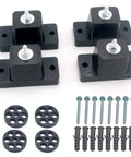 Reduce anti vibration and noise from outdoor HVAC units with a durable rubber ground stand mounting bracket and accessories visible.
