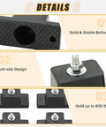 Four Pack Rubber Vibration Isolator Mounting Brackets for Outdoor AC with anti-slip design and 800 lbs capacity
