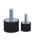M8 M6 Vibration Isolator Mounts Rubber Anti Vibration Mounts With Two Threaded Studs For Motors Engines Compressors And Diesel Power Tools Boats Pack Of Four VD3020 M823, shown in different sizes.