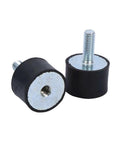 M8 M6 Vibration Isolator Mounts Rubber Anti Vibration Mounts With Two Threaded Studs For Motors Engines Compressors And Diesel Power Tools Boats Pack Of Four VD3020 M823