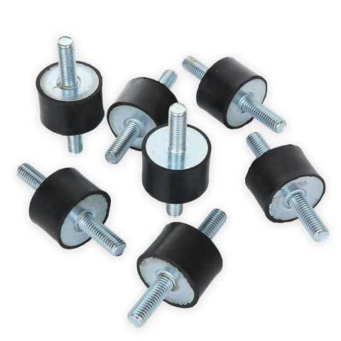 8 Pack M8 Rubber Isolator Mounts Anti Vibration Isolation Mounts With Double Stud For Air Compressors Garage Motors And Diesel Engines