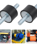 VV Type Rubber Cylindrical Vibration Isolators Mounts With Studs Anti Vibration Shock Absorber for air compressors.