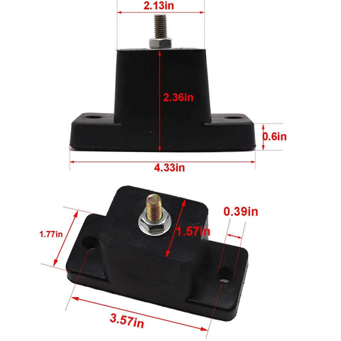 Four Pack Rubber Vibration Isolators For Air Conditioner Outdoor Mounting Brackets Reduce Noise And Vibration
