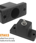 Anti Vibration Rubber Mounting Bracket For Outdoor Mini Split Air Conditioner Condensers Ground Stand And Wall Mount Bracket And Air Compressor Feet With Shock Absorption And Up To 1000 Pound Capacity, showing rectangular shape with textured surface and bolt attachment.