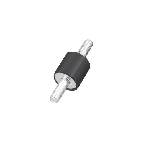 Single rubber vibration mount with metal studs from set of eight 8x8mm rubber vibration mounts with M3x8mm studs