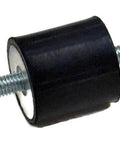 Two One Inch Rubber Vibration Mounts With M6 1.0 Fine Thread And Quarter Twenty-Eight Fine Thread For AEM Injen K And N Studs One Inch Thick