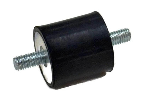 Two One Inch Rubber Vibration Mounts With M6 1.0 Fine Thread And Quarter Twenty-Eight Fine Thread For AEM Injen K And N Studs One Inch Thick