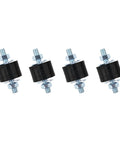 4 Pack M8 Anti Vibration Rubber Isolator Mounts 30x20mm Rubber Studs Cylindrical Vibration Absorbers For Diesel Engines Air Compressors