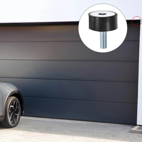 Eight Pack Rubber Mounts D30mm x H15mm Vibration Isolators With M8 x 23mm Studs for garage doors and cars