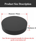 Pack Of 20 4 Millimeter Thick Rubber Round Pads For Heavy Equipment And Industrial Use Anti Vibration And Anti Slip, Diameter 55mm